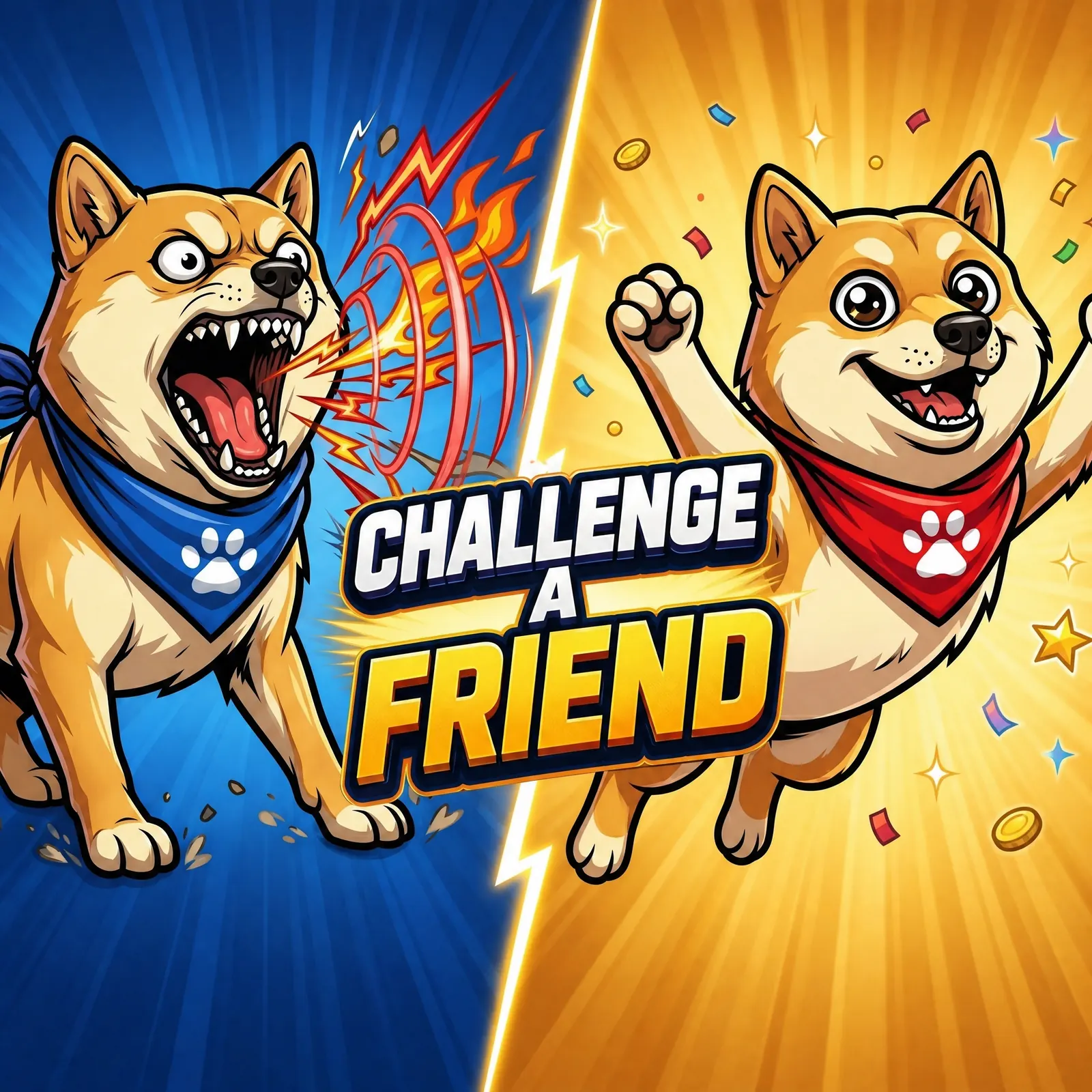 Challenge a friend to a bark battle